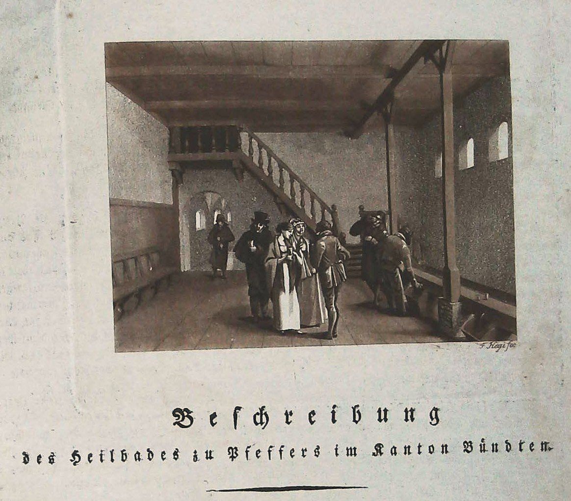 Livres: Pfäfers Bad Neujahrsblatt mit Ansicht 1810 – D'occasion à Rafz par Helvet32 1