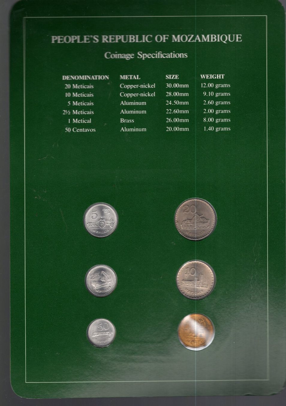 Tutti le monete: Mozambique coins set UNC – Nuovo (secondo la descrizione) da Leibstadt venduto da baroc333 1