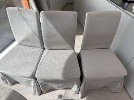 Ikea Stühle Henriksdal, 3 Stück hellgrau, gebraucht