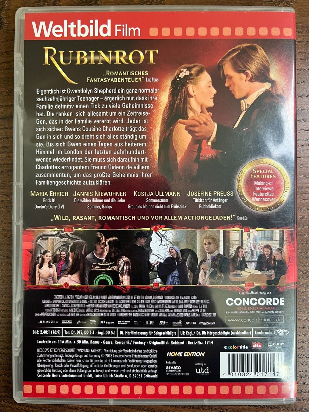 Tutti i DVDs: Rubinrot – Usato da Zürich venduto da FilmFreunde 1