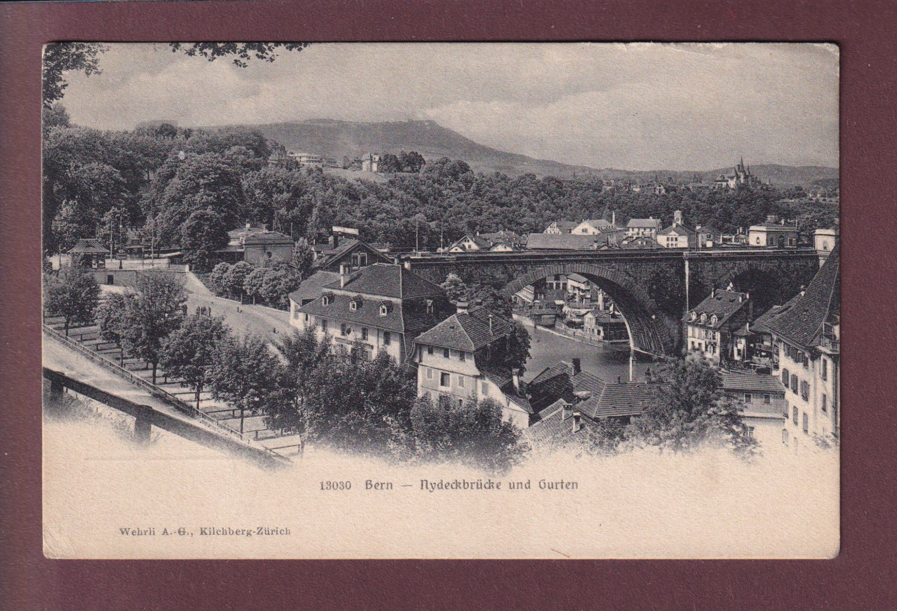 Cartoline postali: BERN - Nydeckbrücke - Gurten – Usato da Pully venduto da nicecards