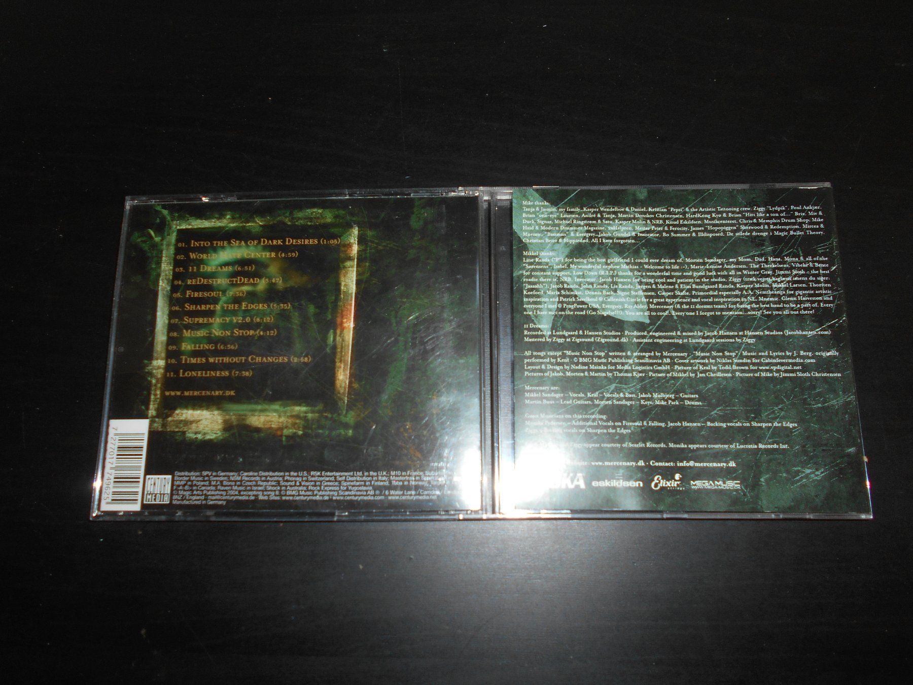 CD: Mercenary – 11 Dreams / 2004 – Usato da Aarberg venduto da witchhunter01 1