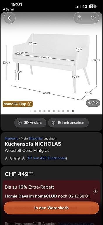 Set di tavolo e panche: Set Mørteens NP 1050,- Mint – Usato da Widnau venduto da kat_v5sr 2