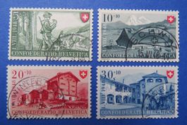 Serie Pro Patria Nr.B38-41 1948 gestempelt - SBK: 20.-.