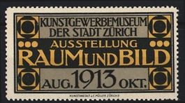 Reklamemarke Zürich, Ausstellung Raum u