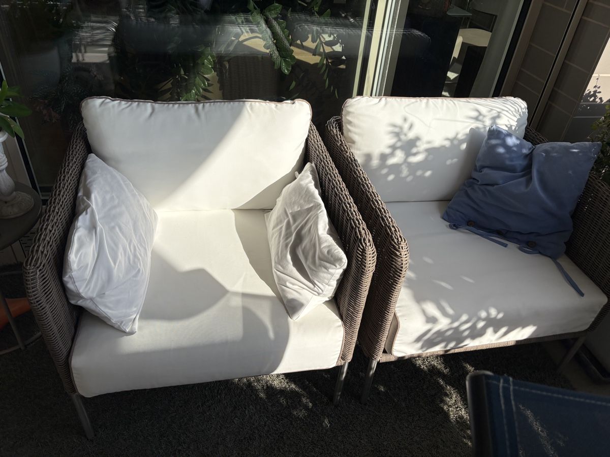 Pfister Sessel: 2 Rattansessel mit Kissen - ideal für den Sommer! ☀️ – Gebraucht aus Uitikon Waldegg von GWuersch