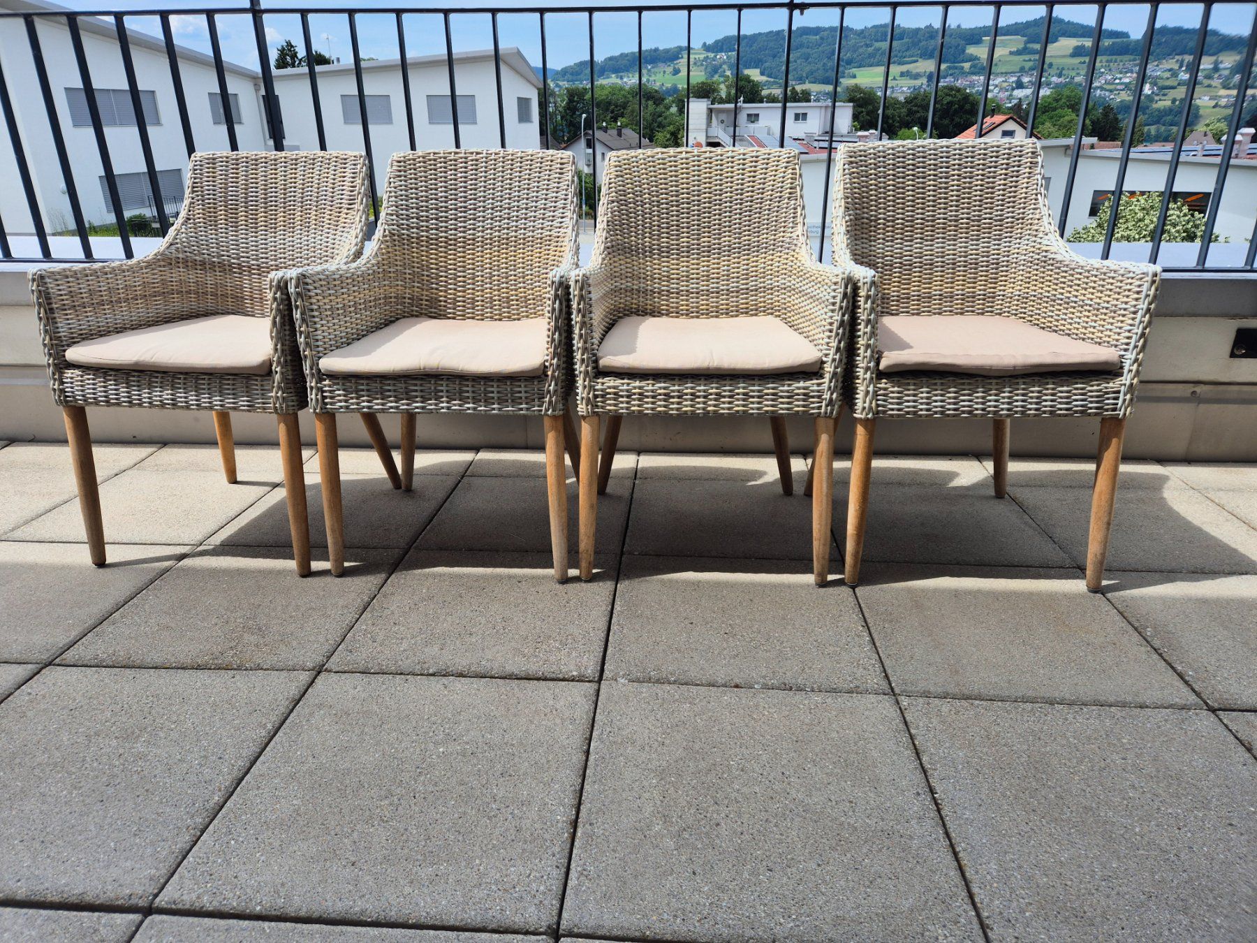 Micasa Sedie: 6 Gartenstühle Rattan Micasa – Usato da Wohlen AG venduto da KochPersonal