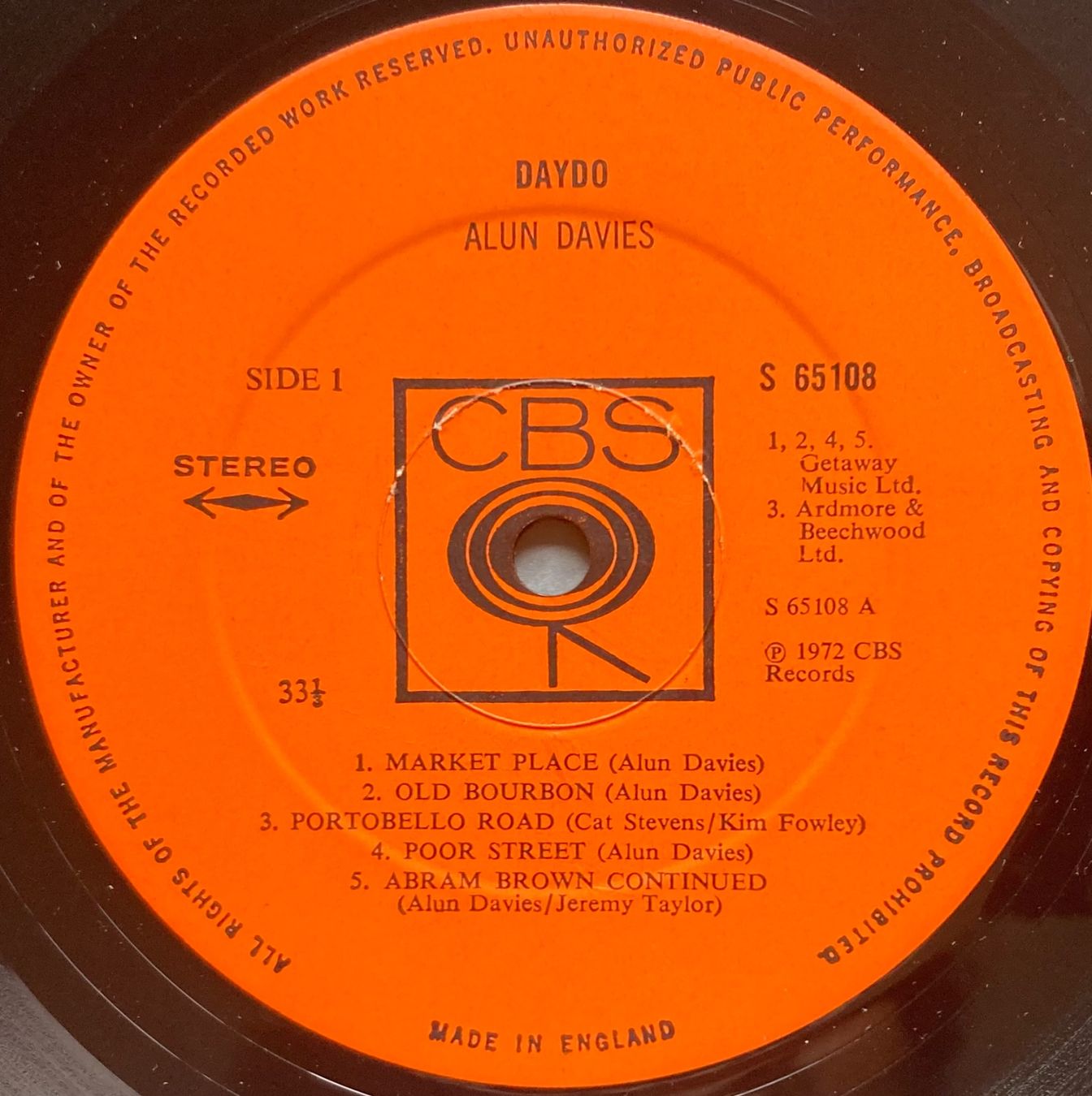 Schallplatten: ALUN DAVIES - DAYDO – Gebraucht aus Poliez-Pittet von Newtown-Records 2