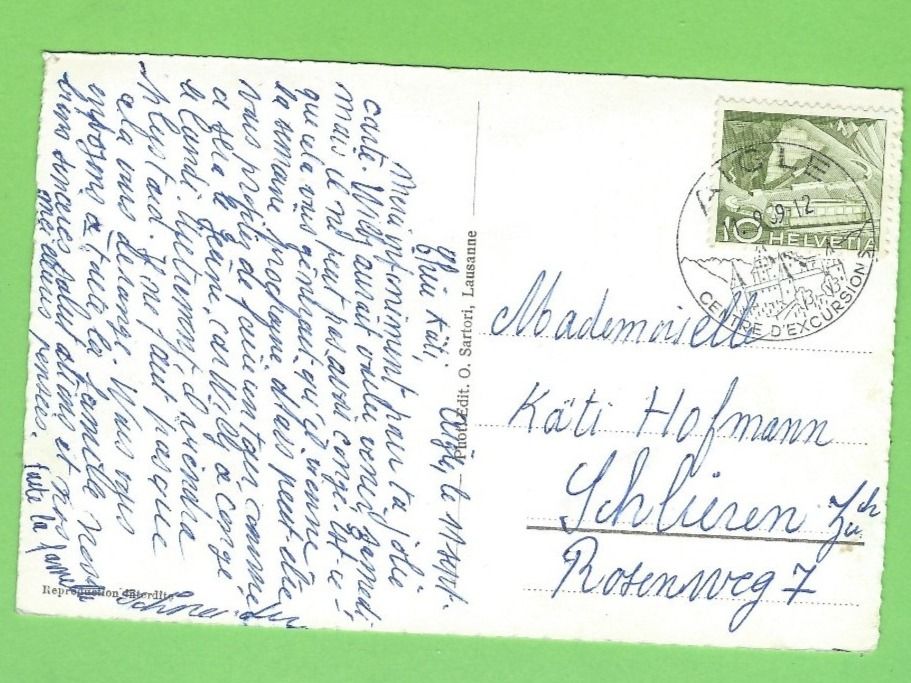 Ansichtskarten: Leysin /Vue aérieenne – Gebraucht aus Zürich von t24_de 1