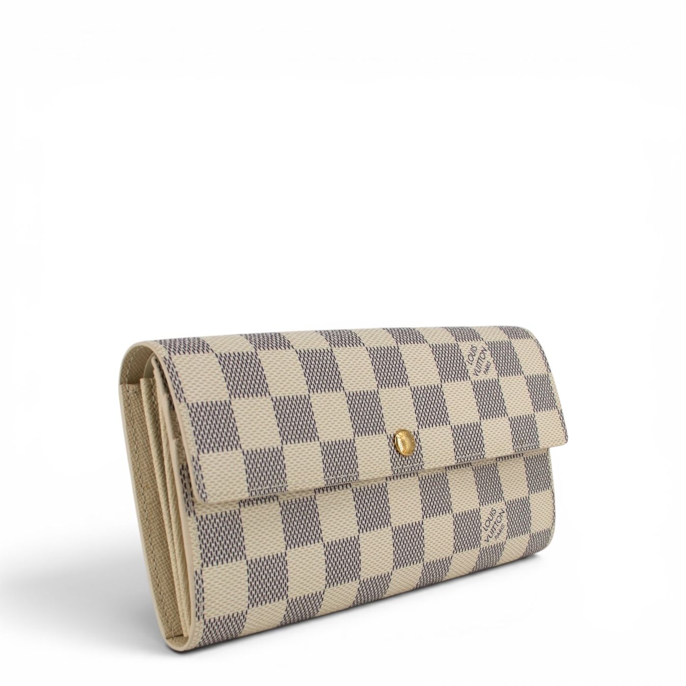 Louis Vuitton Portamonete: Louis Vuitton Sarah Damier Azur – Usato da Binningen venduto da Designerlabels 1