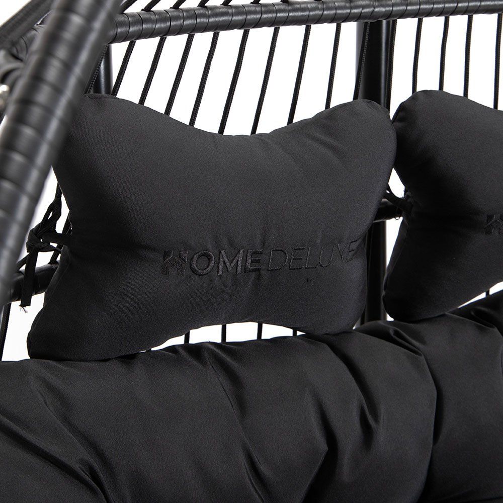 Poltrone pensili da giardino: Faltbare Hängesessel LUMA SCHWARZ - 2 Sitzer – Nuovo e nell'imballaggio originale da Wallenwil venduto da toesstal-vertrieb 4