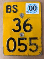 Velonummer BS 2000 gelb Mofanummer Plaque Mofa