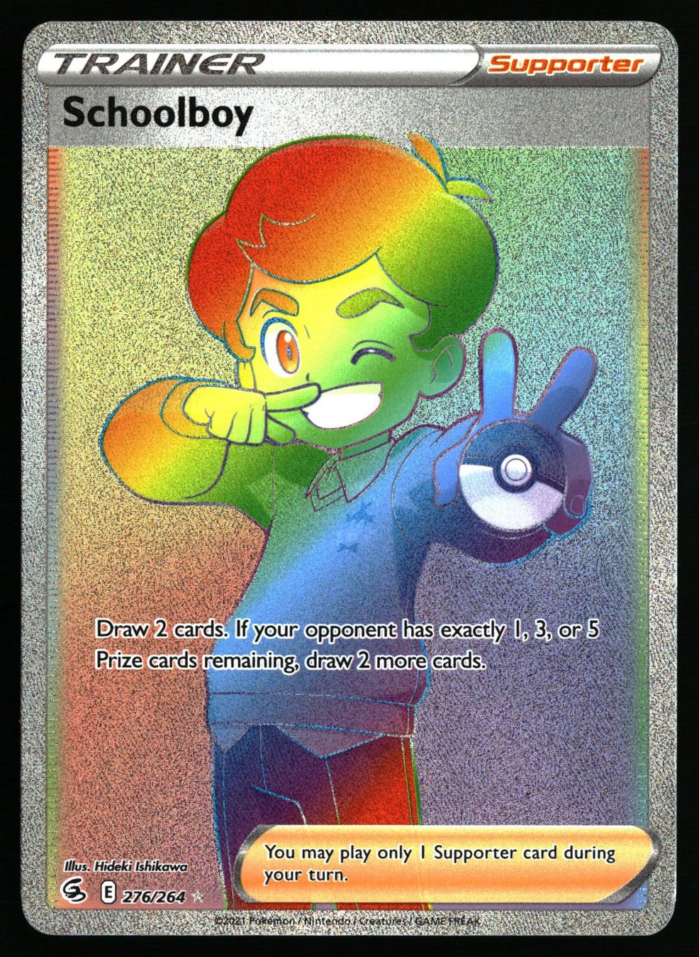 Pokémon Carte collezionabili: Schoolboy #276 Pokemon Fusion Strike – Usato da Feuerthalen venduto da Plazatoys