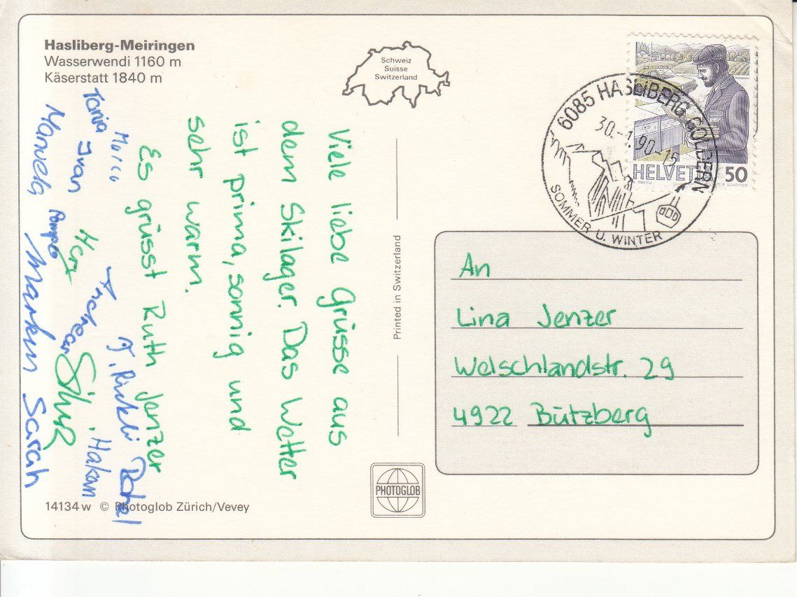 Cartoline postali: Wasserwendi Käserstatt 1990 – Usato da Bürglen TG venduto da StampGraf 1