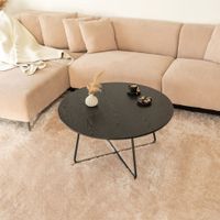 Couchtisch Rund NOVA Wohnzimmertisch - Dark Oak