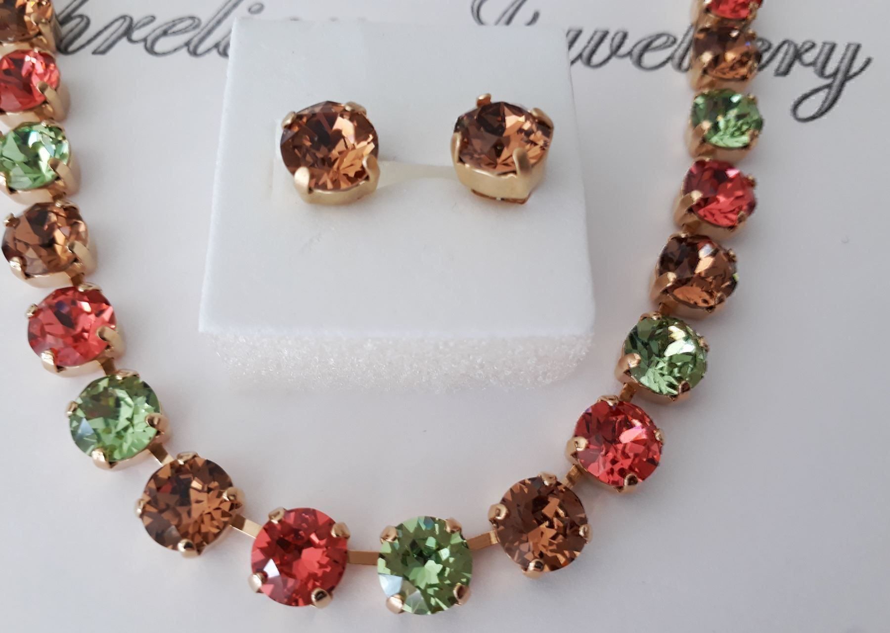 Catenine: Threlion Moderschmuck-Set mit Kristallen – Nuovo e nell'imballaggio originale da Riehen venduto da Threlion 2