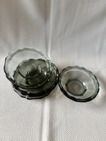 Glass Schälchen Rauchglas 5er Set guter Zustand