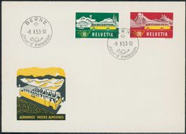 1953 - Automobilpostbüro - Ersttagsbrief FDC ET  französisch
