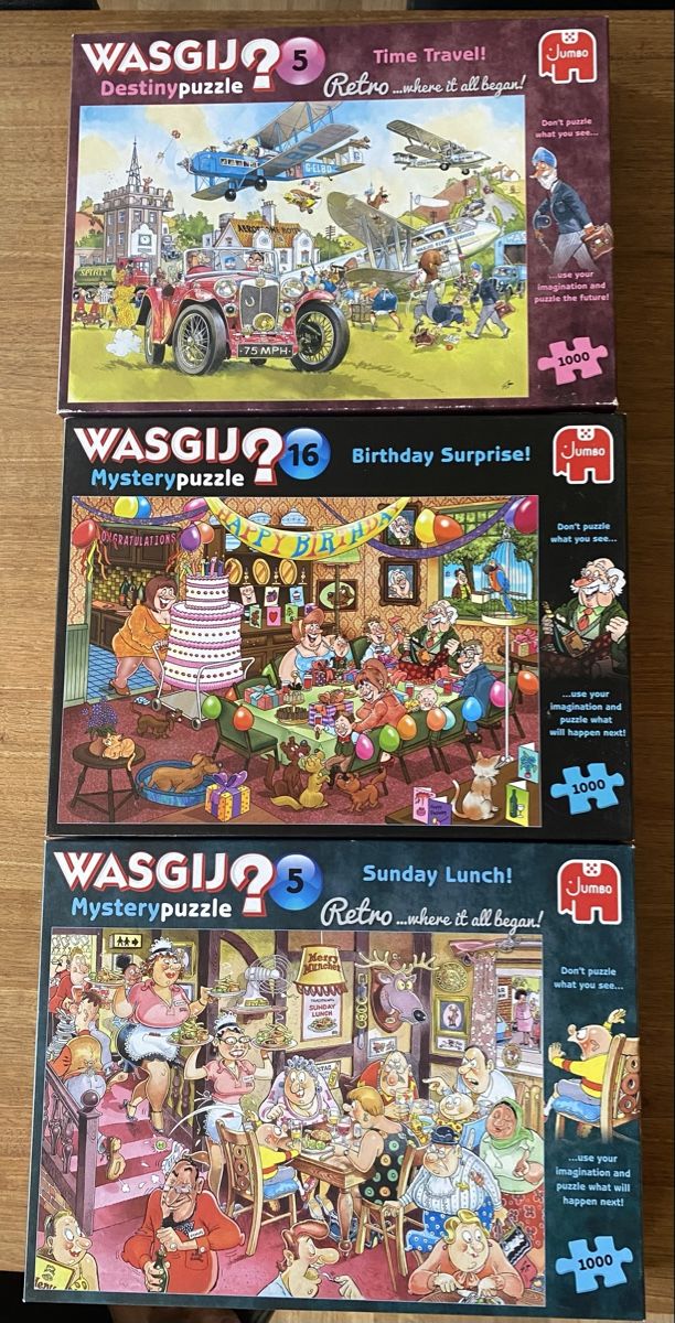 Wasgij Puzzles: Wasgij Puzzle 3x – Gebraucht aus Mollis von glagra