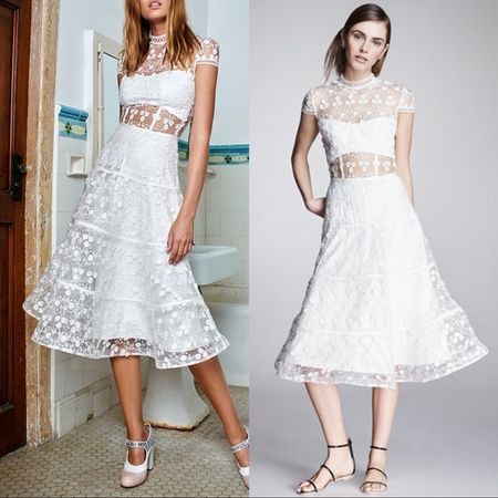 Alexis Embroidery Midi Dress [rrp $1390]