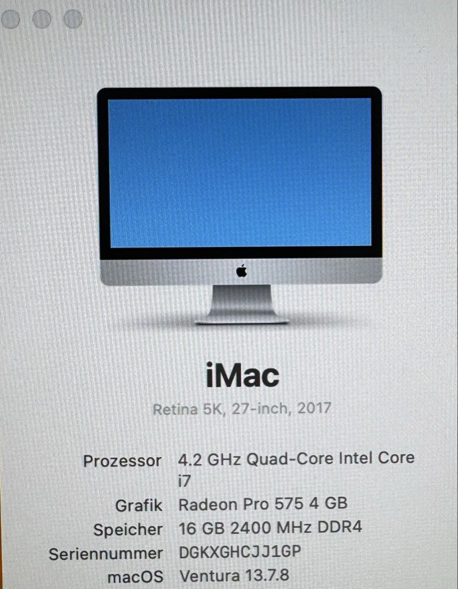 Apple PC: iMac Retina 5K 27“, 2017 – Usato da Merlischachen venduto da maerlischacher 2