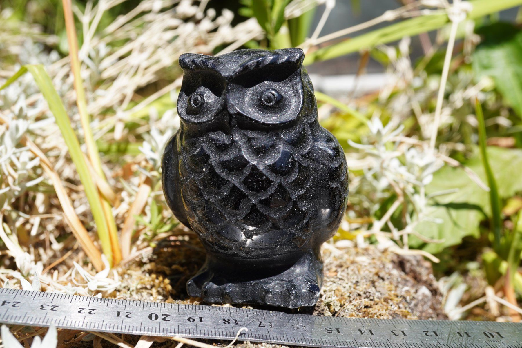 Minerali & Pietre curative: Eule  Obsidian    8cm x 5cm  Räumung    (1) – Nuovo e nell'imballaggio originale da Eschenbach SG venduto da topstone 1