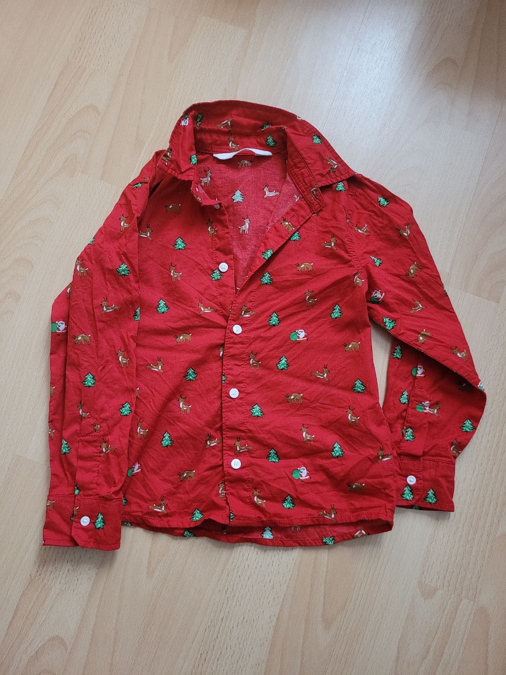 Camicie, T-shirt & Polo: Hemd gr. 110 Weihnachten – Usato da Inwil venduto da Flower2325