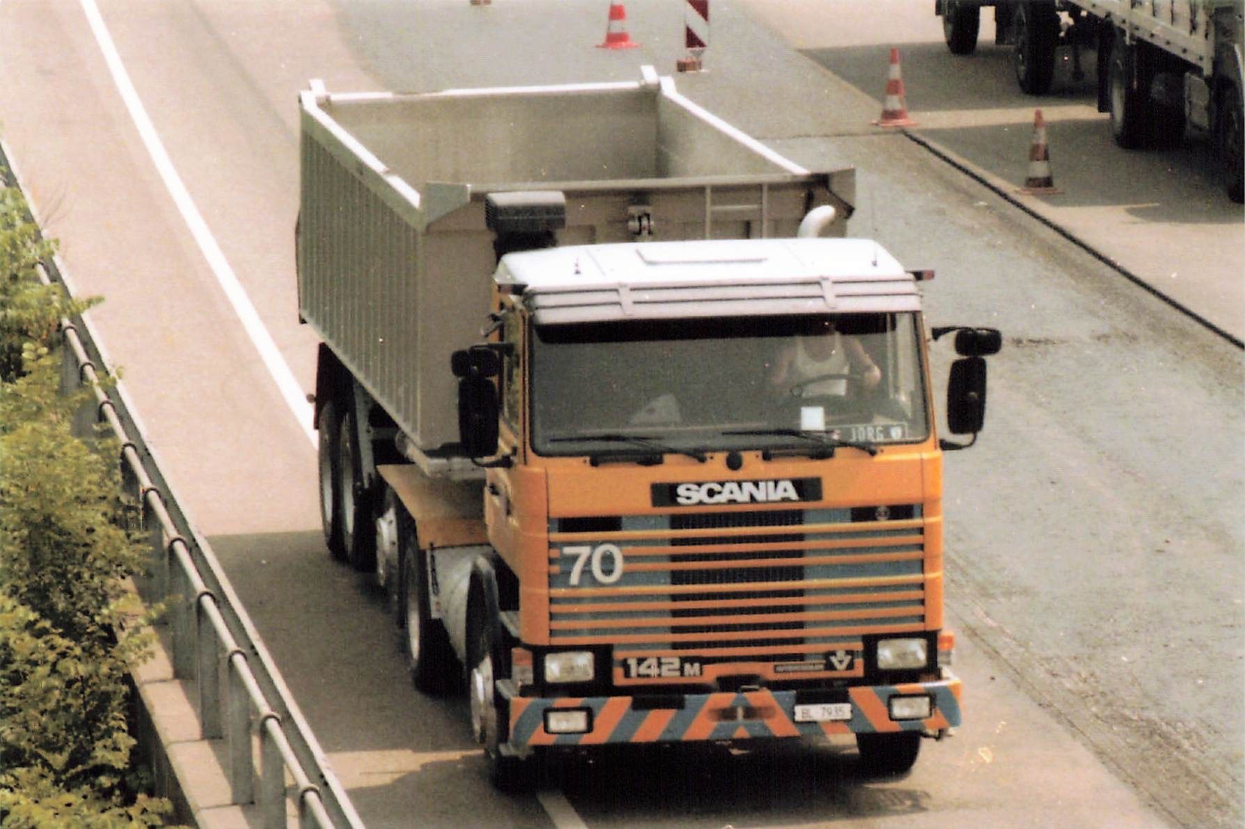 Cartoline postali: Scania 142M V8 – Baustellenkipper – Usato da Biasca venduto da Blenio71