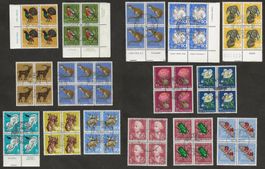 Schweiz 15  Viererblock Pro Juventute gestempelt