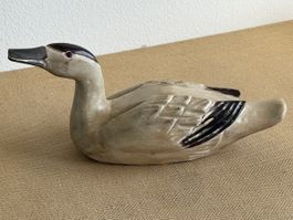 Schöne grosse Vintage Holzente Ente Holz Figur