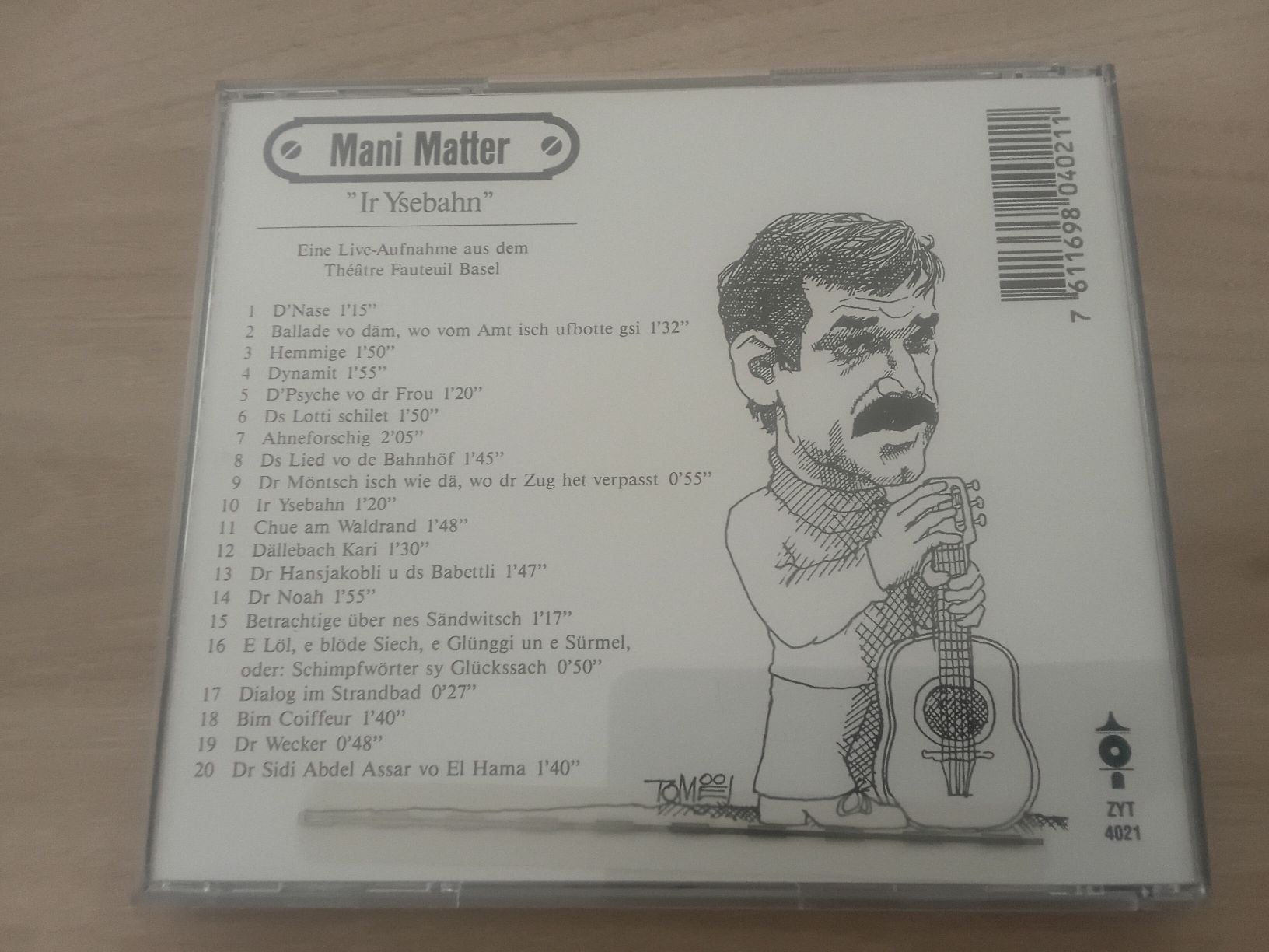 CD: Mani Matter – Usato da Liebefeld venduto da CD-Urs 1