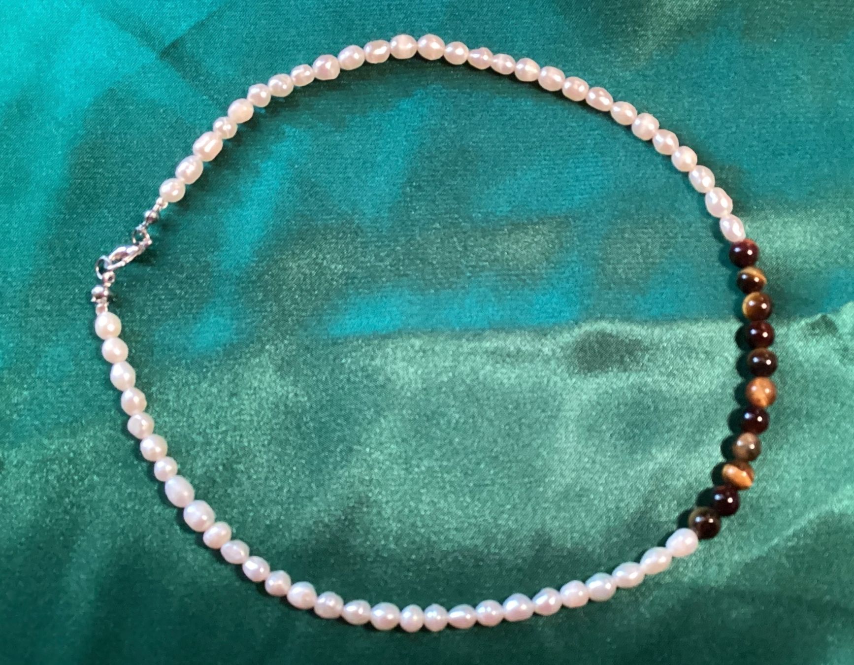 Catenine: feine Perlenkette - unbehandelter Tigerauge – Nuovo e nell'imballaggio originale da Laax venduto da kri_95f5 4
