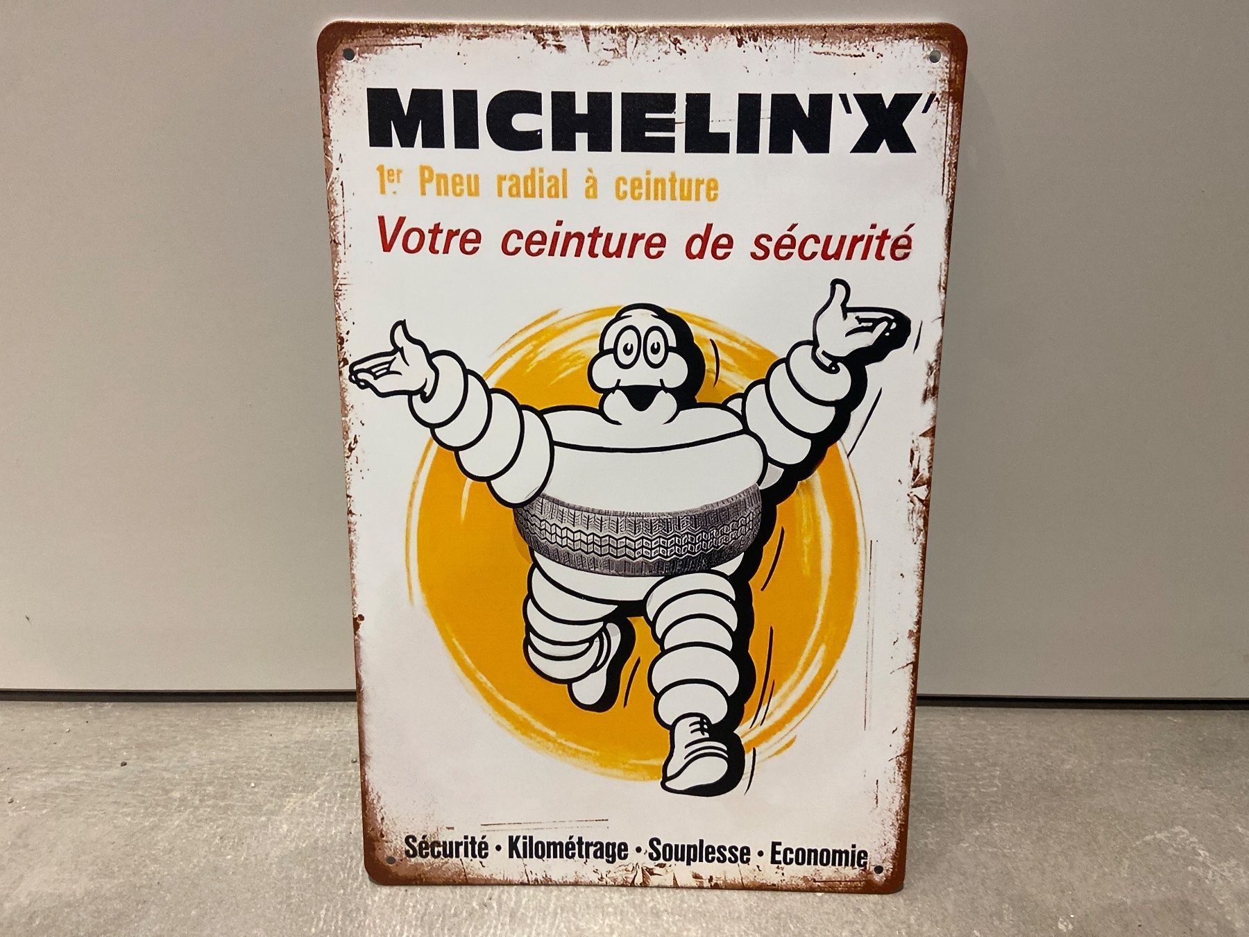 Insegne: MICHELIN X VINTAGE BLECHSCHILD  NEU ! – Nuovo e nell'imballaggio originale da Seon venduto da Aaargauer01 1