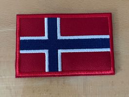 Norwegen Flagge Patch  Aufnäher mit Klettverschluss