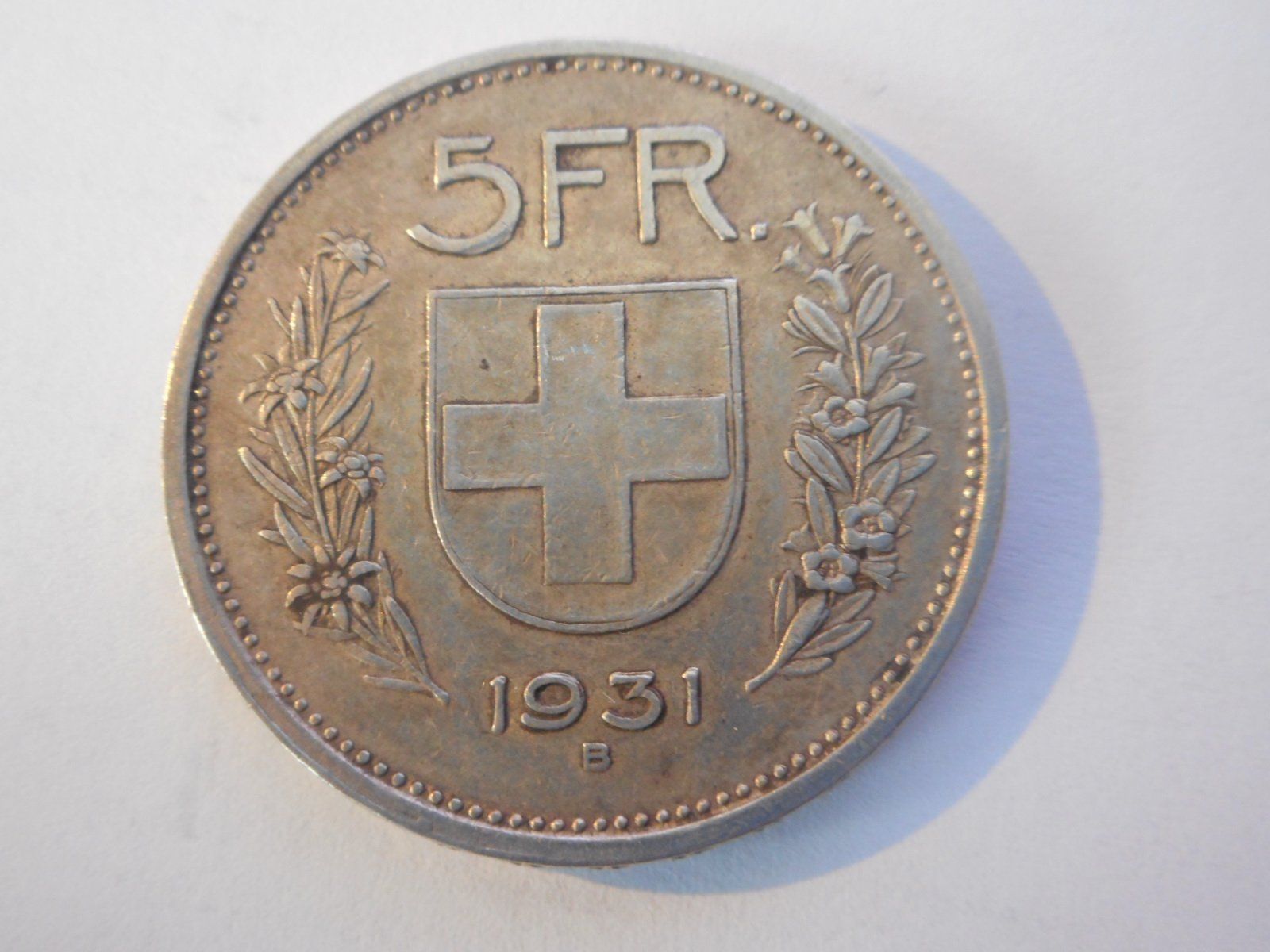 Tutti le monete: 5 Fr. 1931 silber – Usato da Kriegstetten venduto da pizlad2010
