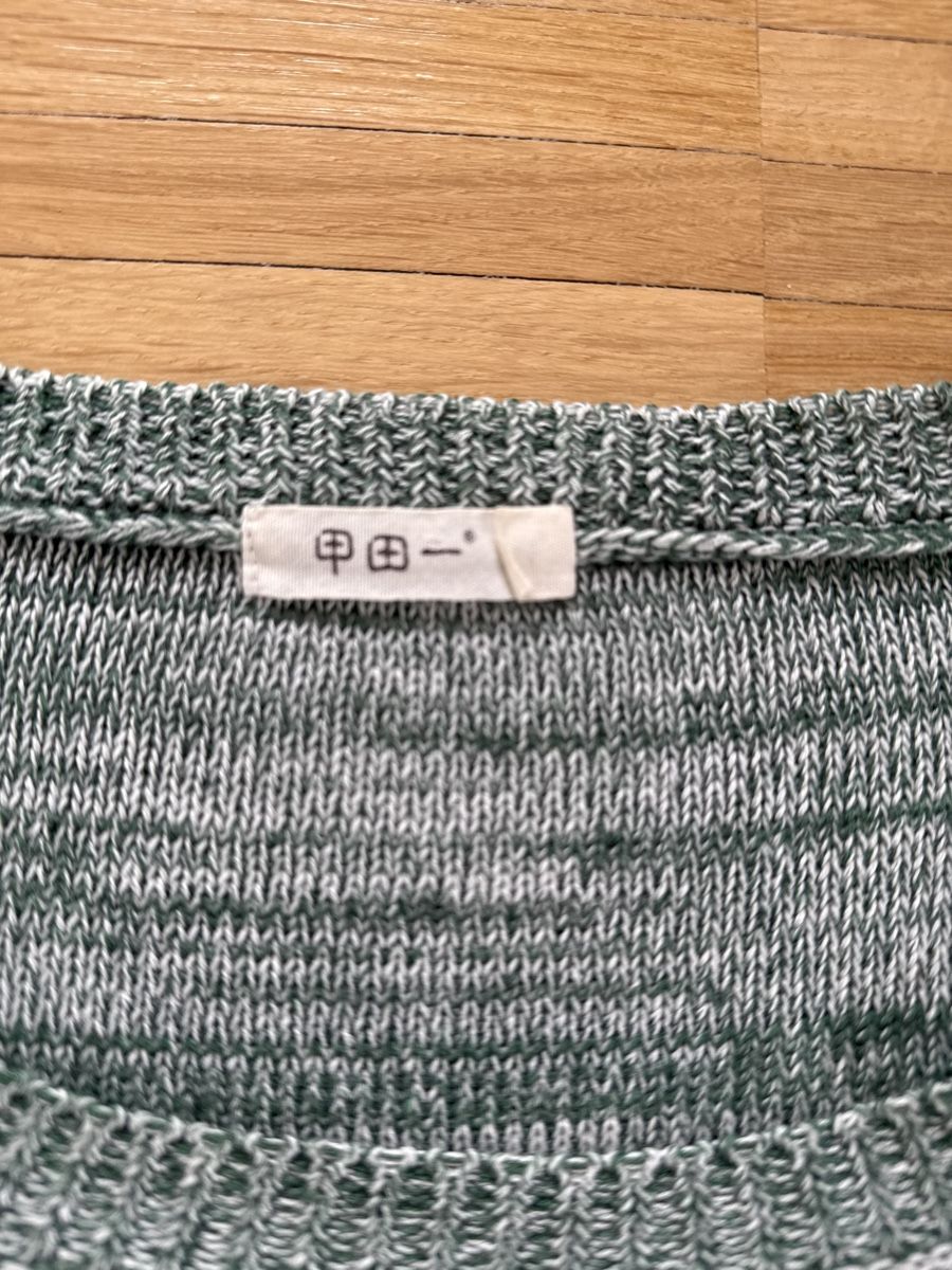 Maglioni & Felpe: Gemütlicher Herbstpullover grün gestreift Gr. M – Usato da Winterthur venduto da Streisel 1