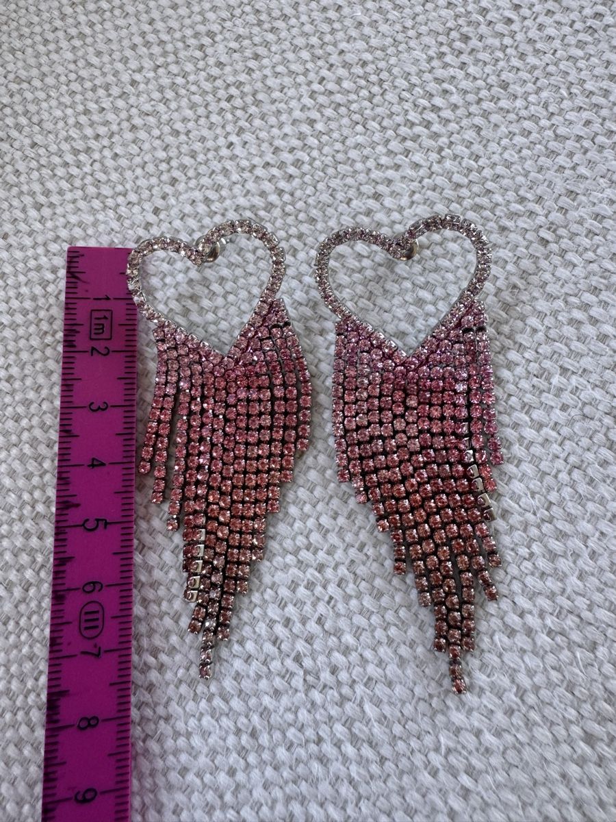 Orecchini pendenti & Orecchini a lobo: Herzohrringe XL Strass Modeschmuck – Nuovo (secondo la descrizione) da Altendorf venduto da PiaLang 1