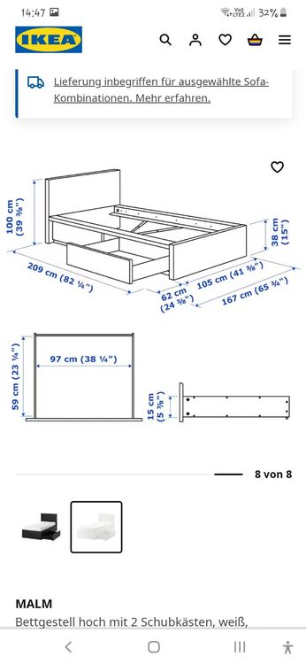 Ikea Malm Bett 90x200 | Kaufen Auf Ricardo