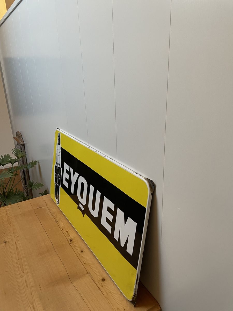 Schilder: Eyouem Zündkerzen Emailschild Original – Gebraucht aus Mühlrüti von Chalberchue 2