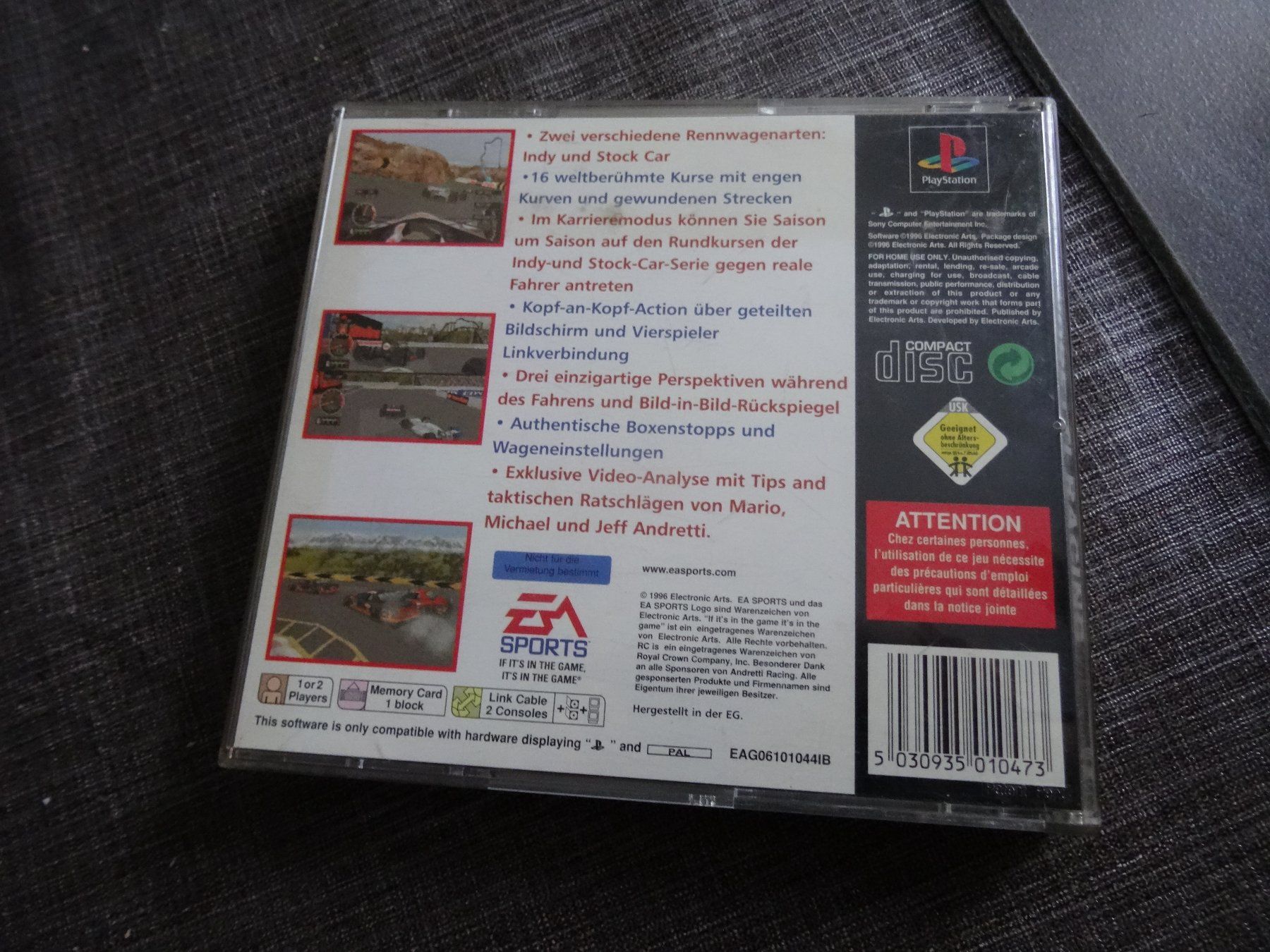 Sony Giochi: Andretti Racing PS1 – Usato da Olten venduto da Disc-Ausverkauf 2