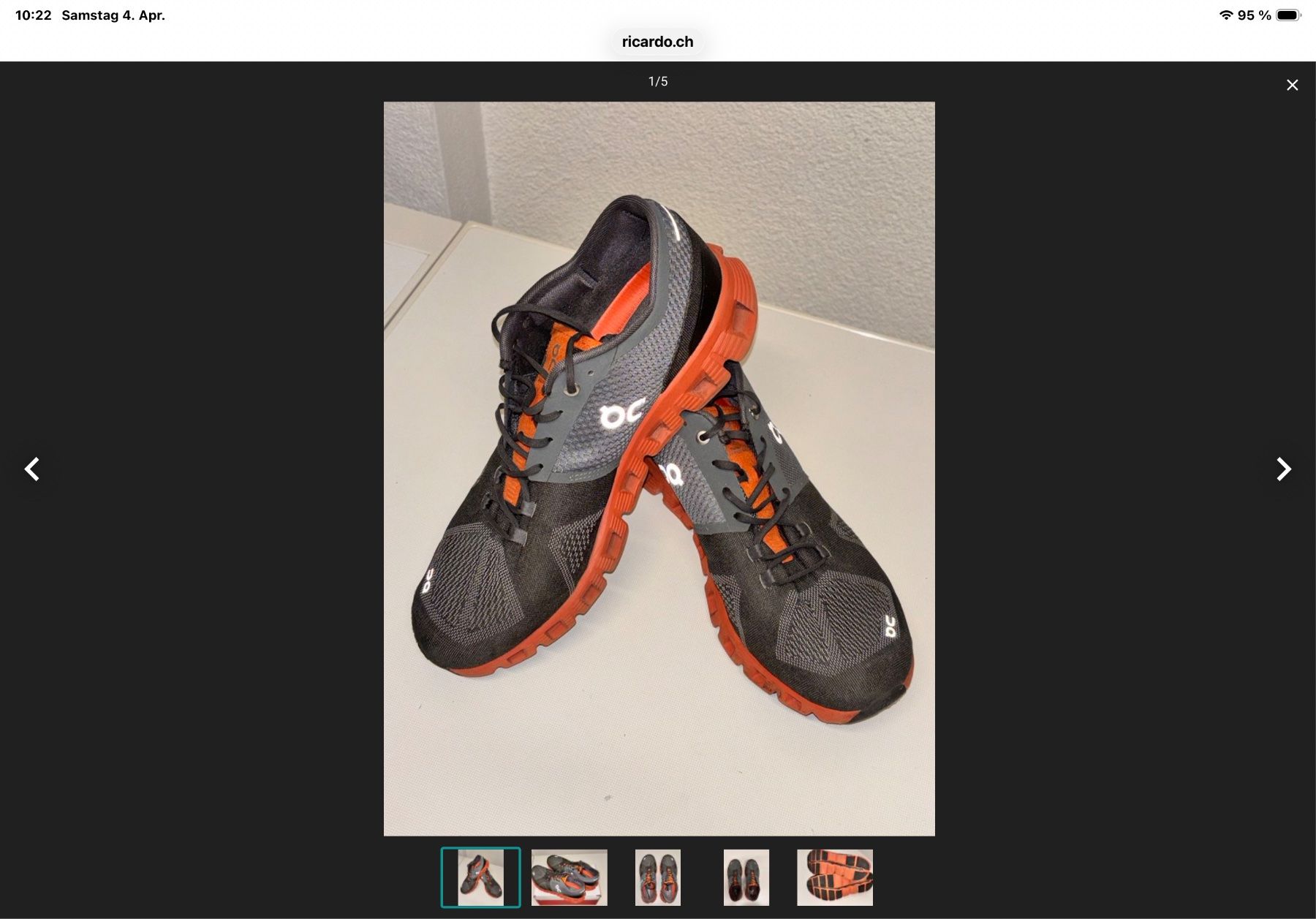 On Scarpe da uomo: ON herrenschuhe gr 44.5 – Usato da Langnau am Albis venduto da Judithsebi