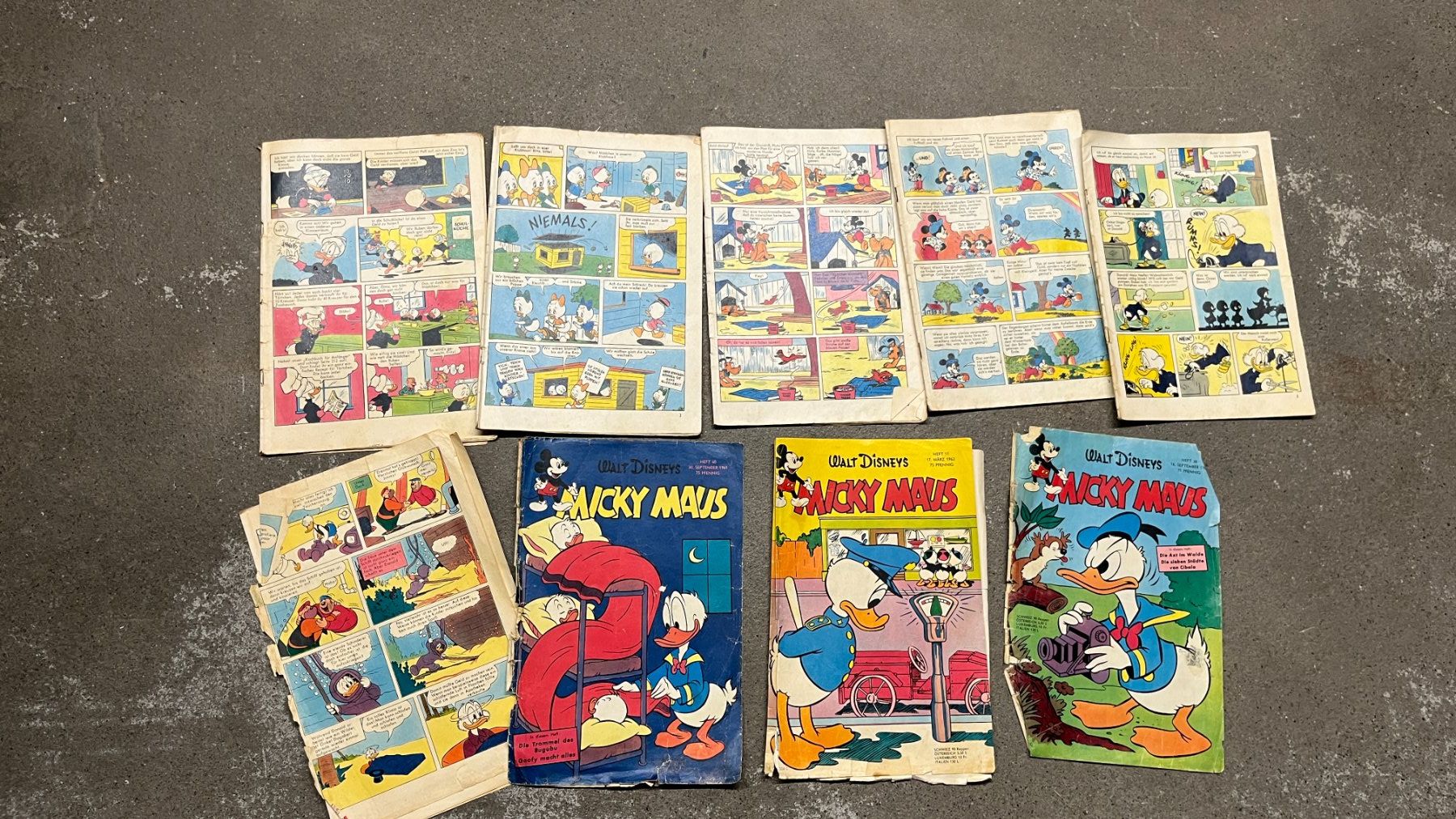BD: 10 Micky Maus Hefte 1961 – D'occasion à Bern par daskannweg 3
