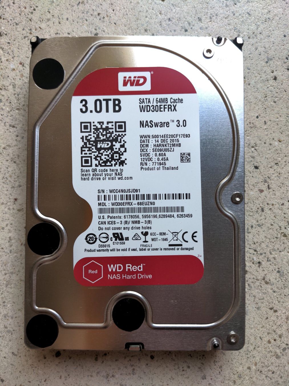 Western Digital Dischi rigidi: WD Red 3TB – Usato da Zürich venduto da Kundigundi
