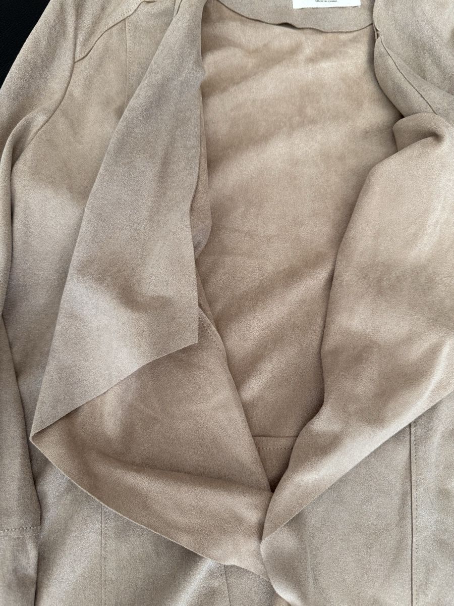 Mango Giacche: Beige Mango Suede Look leichtes Jäckchen Grösse S – Usato da Winterthur venduto da yar_dpp8 1