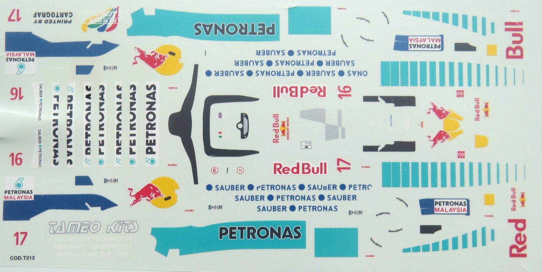 Modellautos: Decalbogen 1:43 Sauber C16 Ungarn GP 1997 – Neu (gemäss Beschreibung) aus Ettingen von campione_1
