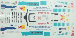 Decalbogen 1:43 Sauber C16 Ungarn GP 1997