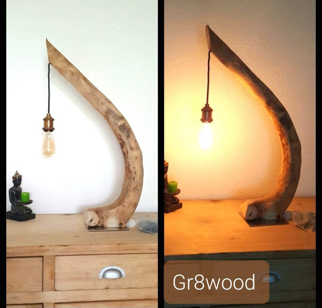 Lampen: Exklusive Wurzel Lampe Stehlampe – Neu (gemäss Beschreibung) aus Domat-ems von Gr8wood 3