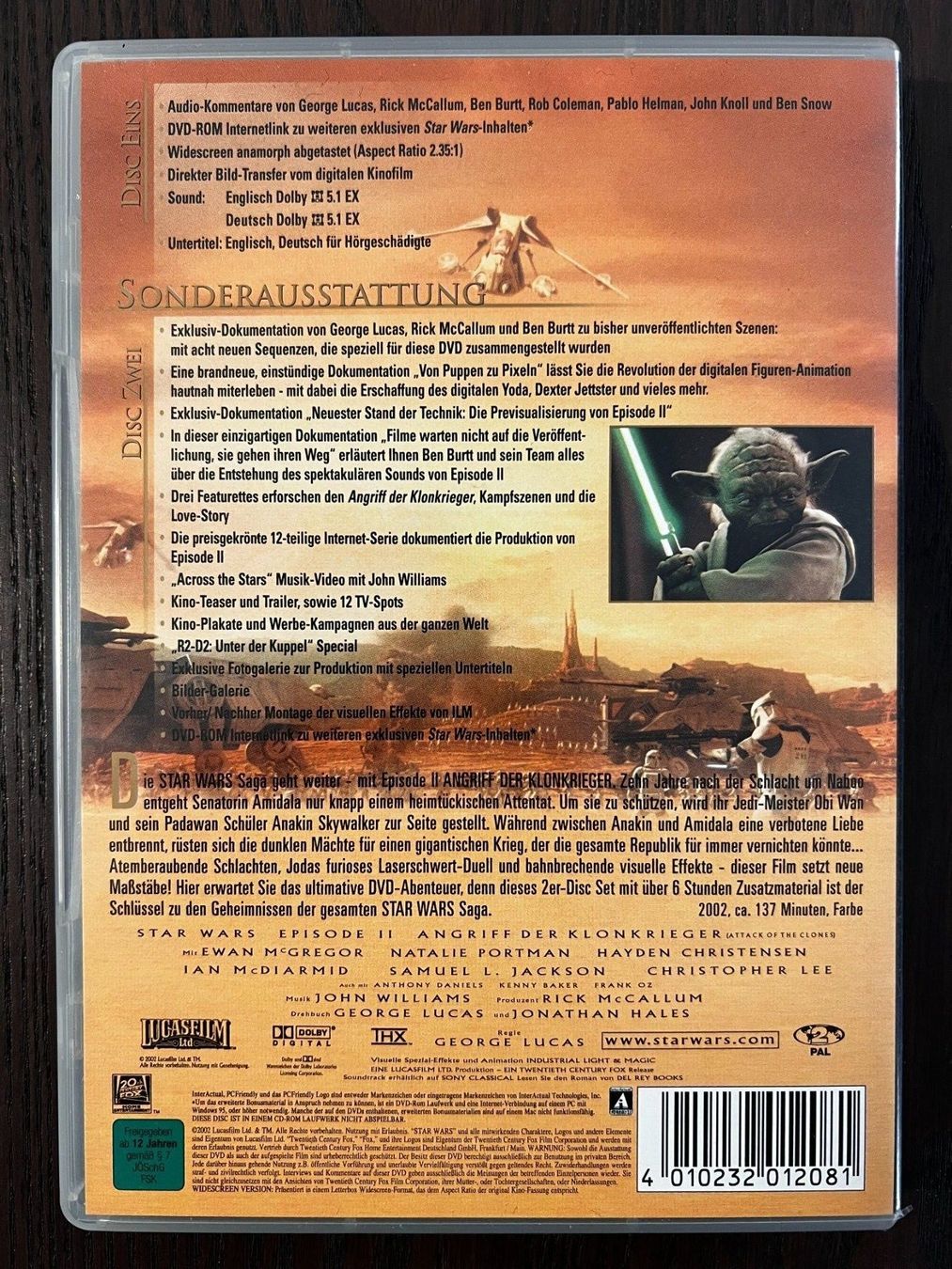 Tutti i DVDs: Star Wars - Angriff der Klonkrieger – Usato da Zürich venduto da FilmFreunde 1