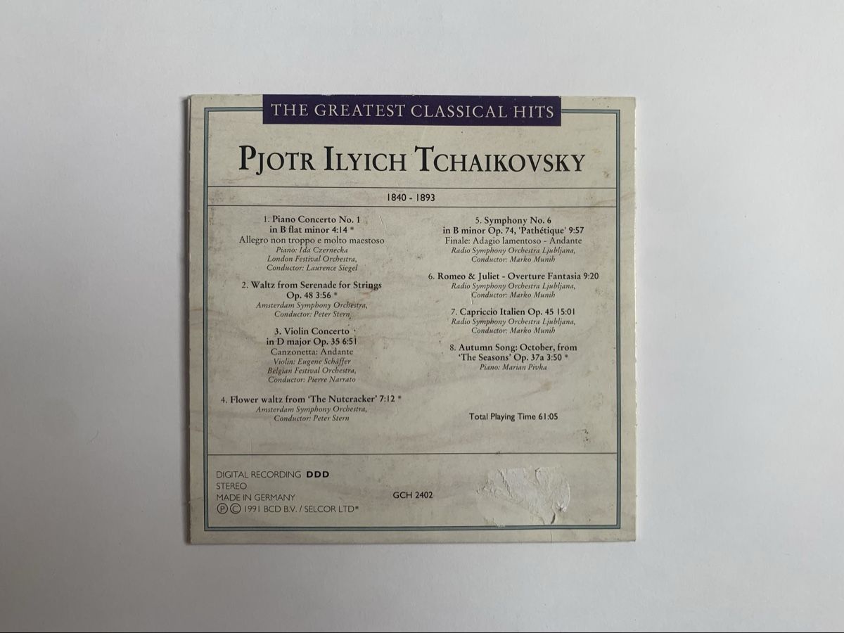 CDs: Tchaikovsky - Greatest Classical Hits CD – Gebraucht aus Zürich von Leonieonie. 2