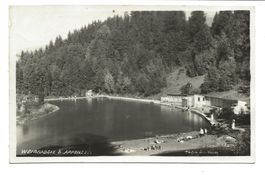 Weissbad (AI) Badesee vom Hotel Hof - echte Foto-AK um 1935